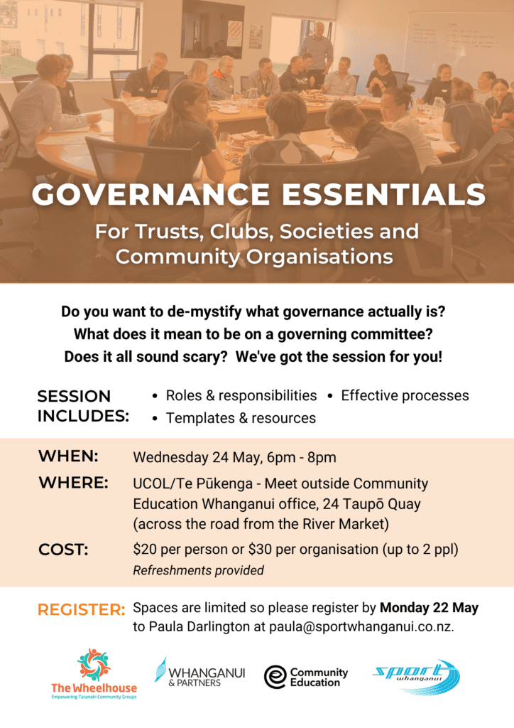 Wheelhouse Governance Invite for Wednesday, 24 May