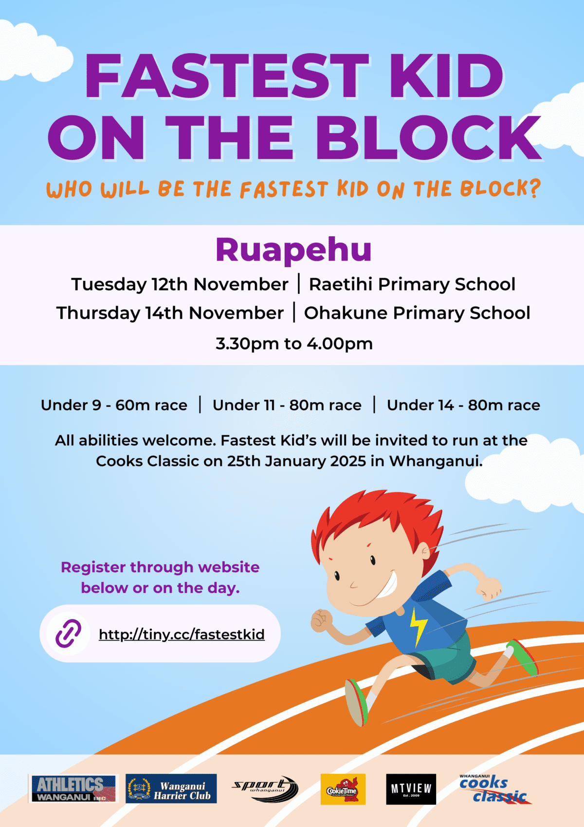 Fastest Kid on the Block - Ohakune - Sport Whanganui