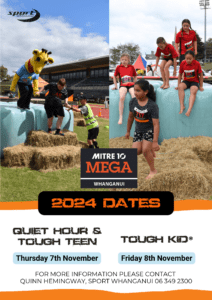 Mitre 10 MEGA Whanganui 2024 Tough Kid/Tough Teen/Quiet Hour dates